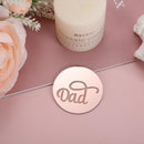 Dessert Happy Birthday Circle Cupcake Toppers Cake Decoration Dad Cake Topper