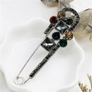 Scarf Clothing Accessories Safety Pin Alloy Brooch Rhinestone For Women|Girls