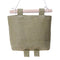 One Layer Pocket Canvas Storage Bag Back Door Wall Hanging Bag(Green)