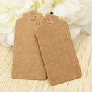100X Brown Kraft Paper Tags Lace Scallop Head Label Luggage Wedding Note hot.