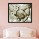 Cross Stitch Needlework Kit 14CT Stamped DIY Artwork (R891 Hand in Hand) Newly