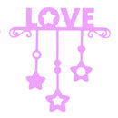 LOVE Pattern Embossing Cutting Dies Stencils DIY Art Scrapbooking Card Tool