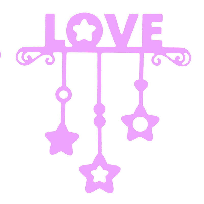 LOVE Pattern Embossing Cutting Dies Stencils DIY Art Scrapbooking Card Tool