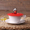 Torx Silicone Cup Cover Heat-resistant Leakproof Cartoon Lid (Red Panda)