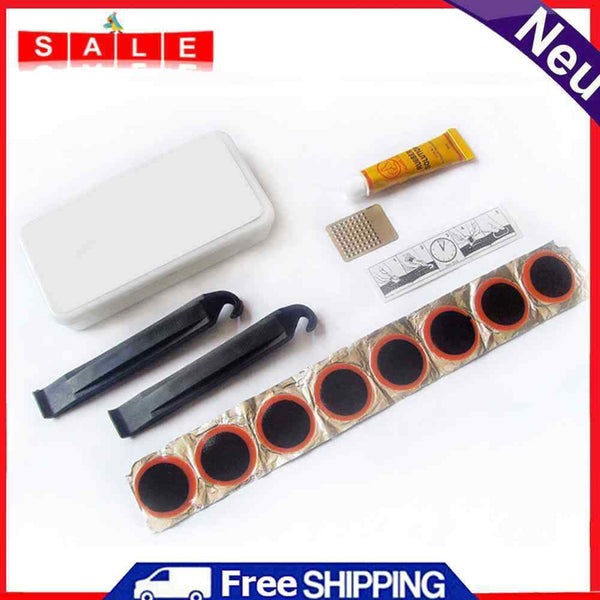 Bike Bicycle Repair Tools Flat Tire Repair Rubber Patch Glue Lever Tyre Fix Kit