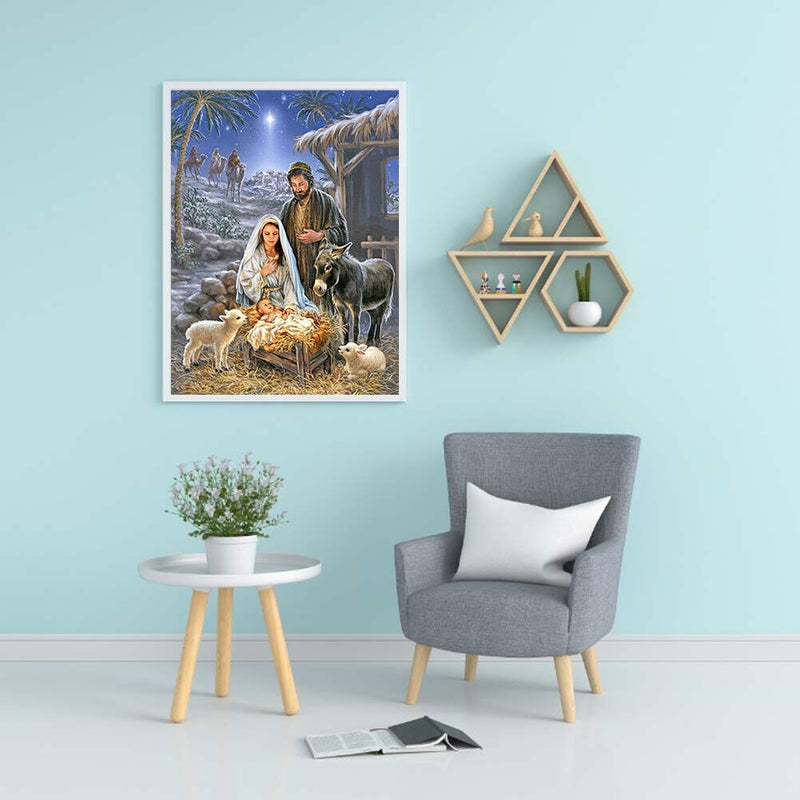Full Cross Stitch 11CT Shepherd Stamped Embroidery DIY Crafts Home Decorations