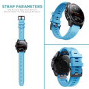 Silicone Strap for Garmin Fenix 7/6/6 Pro/5/5 Plus Watch Band (Sky Blue) Newly
