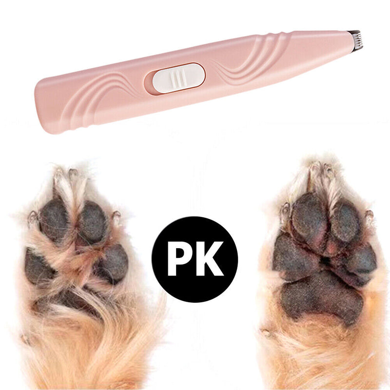 Dog Hair Trimmer Electric Foot Hair Cutter Shaving Grooming Machine (Pink) Newly
