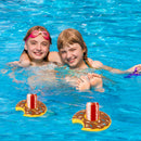 Inflatable Drink Cup Holder Donut Beverage Glass Floating Pool Party Coasters