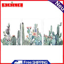 3 Panel Cactus Colouring Oil Canvas Picture DIY Handpainted Paint By Numbers Kit