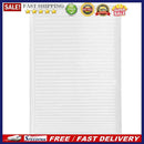 Self-Adhesive Pleated Blinds Half Blackout Window Curtains (White 90X180cm)