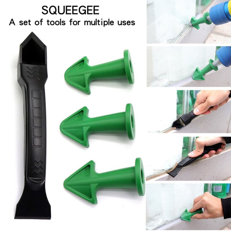 Caulking Construction Silicone Remover Caulk Finisher Scraper (Green Set) Newly