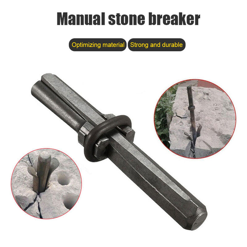 Stone Rock Separating Plug Wedge Masonry Granite Concrete Power Splitter Newly