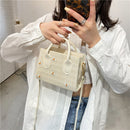 Straw Woven Daisy Embroidery Shoulder Messenger Bag Casual Women Small Purses