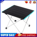 Outdoor Camping Table Mini Portable Folding Hiking Picnic Desk (Black Blue)