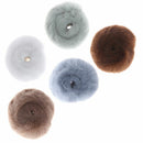 Hair Bands Faux Rabbit Fur Hair Ropes Pop Circle Plush Hair Scrunchies