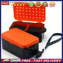 2 Compartments Live Bait Box Breathable Earthworm Red Worms Lure Storage Ca