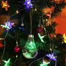 Soft Plastic Clear LED Christmas Light Bulb Ball Tree Hanging Bauble (785-B