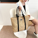 Large Capacity Women Handbag Summer Beach Bag Woven Handmade Straw Hollow Totes