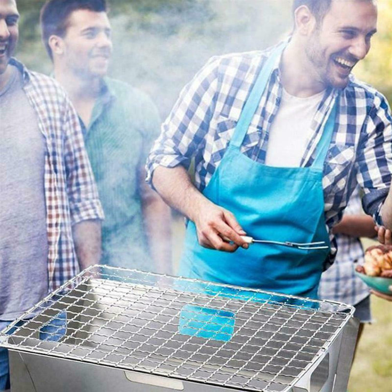 1pcs Outdoor BBQ Stove Mini Folding Steel Stove Barbecue Grill Camping I5M3