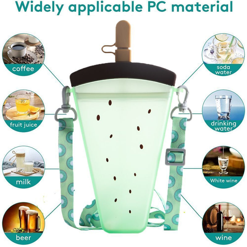 with Strap Popsicle Cups Water Bottle With Straw Juice Cup Drinking Cup