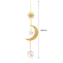 Star Moon Sun Crystal Suncatcher Lighting Accessories Curtain Home Garden Decor