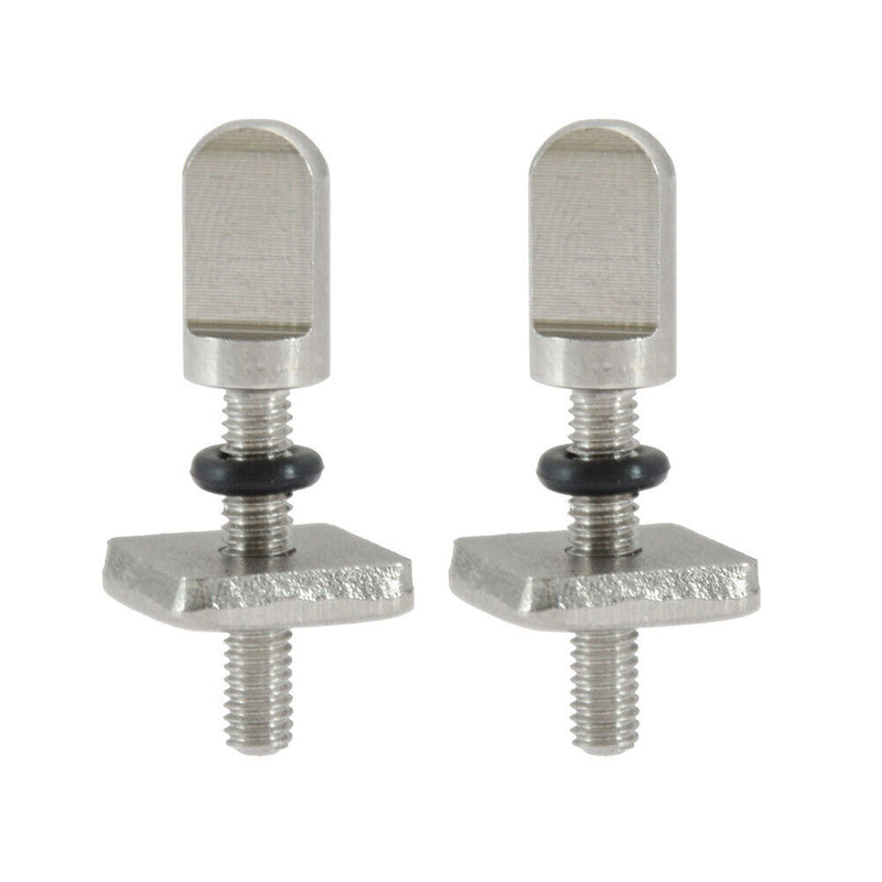 2pcs Stainless Steel Boat Surfboard Fin Screw Long Board Fin Screws Plate T