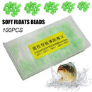Night Plastic Luminous Light Fishing Soft Floats Beads Stoppers Glowing Balls