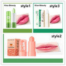Long-lasting moisturizing Aloe Vera Lip Balm Lipstick Lip Care Color Changing