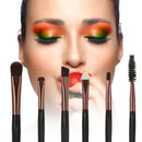 6pcs Fan-shell Makeup Brushes Kit Set Eyebrow Eyelashes Cosmetic Tools(C)