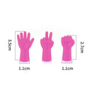 6pcs Cute Knitting Point Cap Needle Tip Stopper Protector Caps (Rose Red)