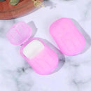 Portable Outdoor Travel Mini Soap Paper Washing Hand Bath Clean Scented Sheet~