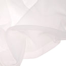 Solid Color Window Curtain Flower Pattern Sheer Voile Tulle Valance White