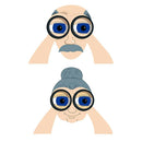 Illustration Jardin Exterior Nosy Old Man Lady Fathers Day Mothers Day (A)