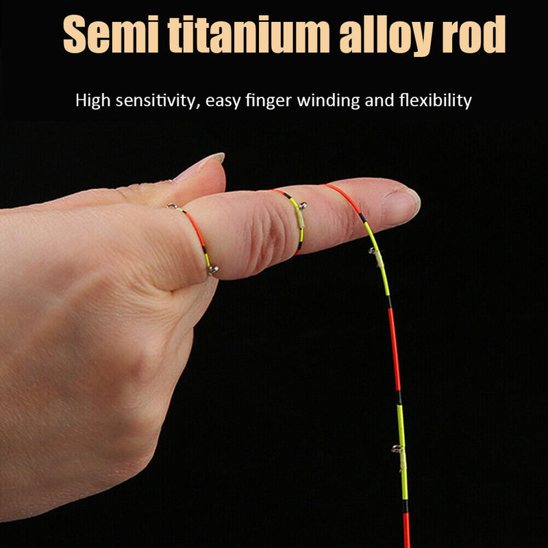 Half Titanium Alloy LED Raft Tip Repair Rod Pole Tip Fishing Tackle (0.4mm)
