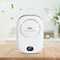 Digital Silent Cooling Fan Leafless Travel Personal Wearable Fans (White)