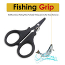 Fishing Plier Scissor Stainless Steel Line Cutting Fishing Tools (Black) Newly