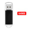 CW10029 High Speed USB 2.0 Flash Drive Clear Cap Thumb Drive (64MB Black)