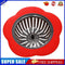 Flower Sink Strainer Kitchen Drain Filter Bathroom Drainage Hair Trap(Red)