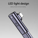 40Gbps Type-C Female to Type-C Male 100W Charging Magnetic Adapter (Elbow)