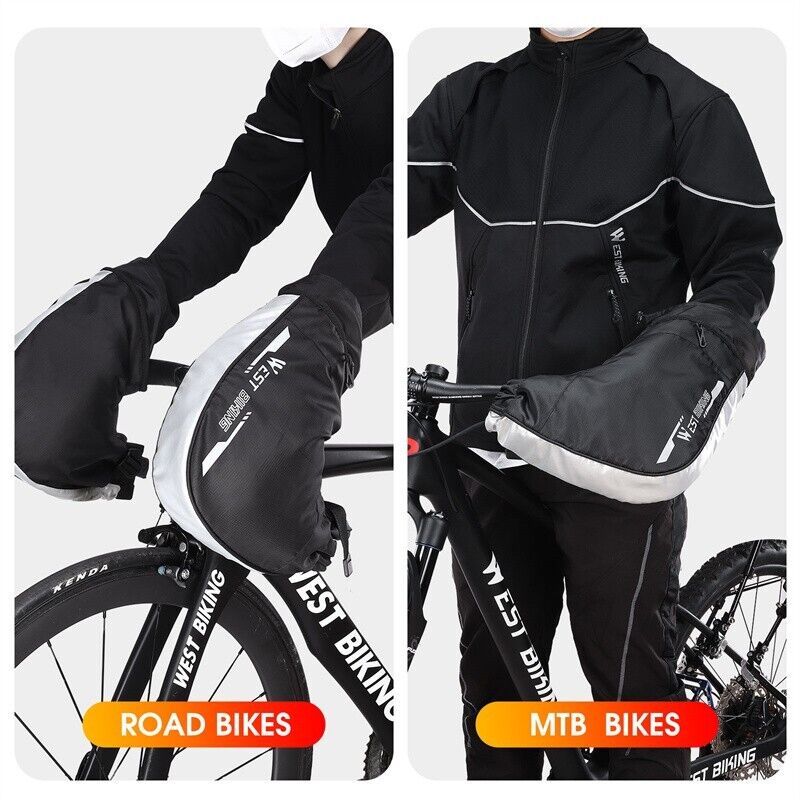 WEST BIKING Winter Bicycle Handlebar Covers Gloves Cycling Motorcycle Mittens