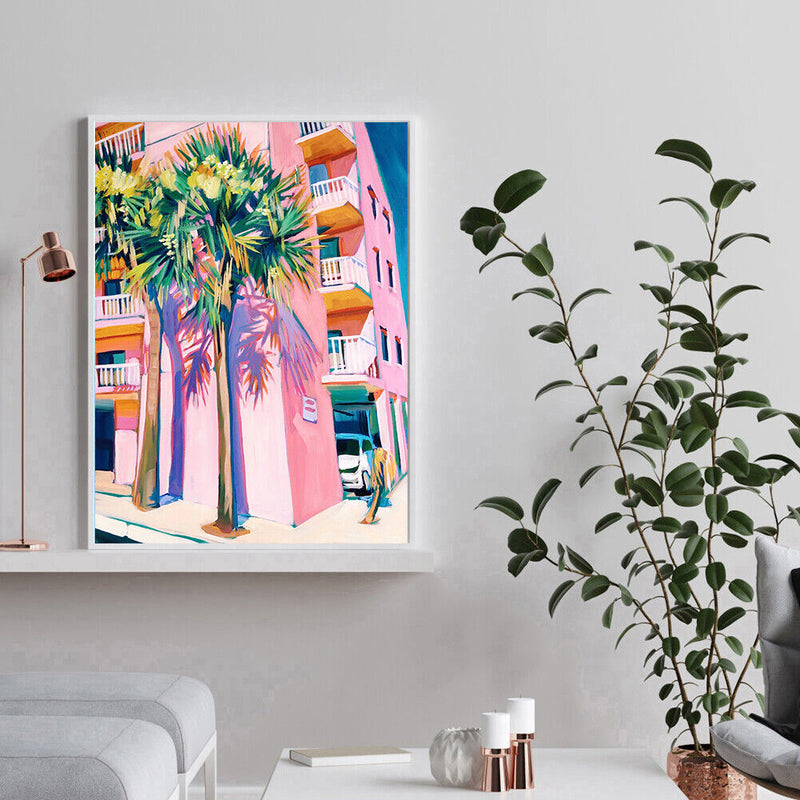 40x50cm Frameless Summer City DIY Oil Paint By Numbers Picture Living Room Decor
