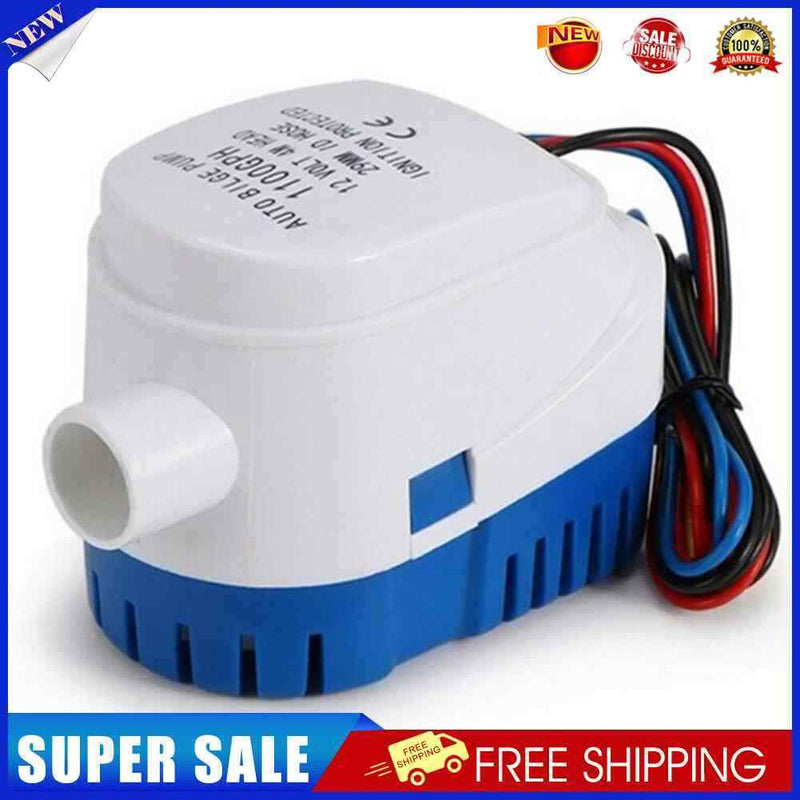 #A DC 12V 24V 1100GPH Marine Bilge Pump Waterproof Boat Submersible Pumps Access