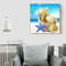 Conch Sea Star Full Round Drill Mosaic Wall Art Picture of Rhinestone Decoration
