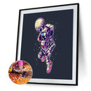 5D DIY Cartoon Astronaut Full Round Diamond Painting Picture Kits Wall Art Craft