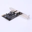SSU 2 Port USB 3.0 PCI-e x1 Expansion Card PCI Express Adapter for Desktop