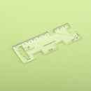 Acrylic Patchwork Thickness Gauge Clothes Sewing Tailor Measurement Ruler Tester