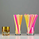 Straw Drinking Supplie Soft Spoon Straws Milkshake Straws Colorful 100PCS