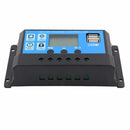 12V/24V LCD Auto Solar Charge Controller PWM Dual USB Output Charger (20A) Newly
