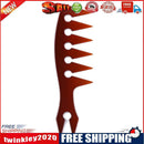 Men Hair Texture Wide Tooth Texturizing Comb Man Oil Head Hair Comb (Brown)